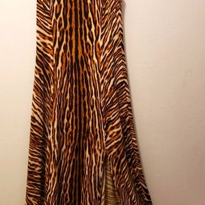 Michael Kors animal print long dress
